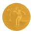 Emblém petanque 50 mm - zlatý