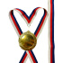 Stuha modro-červeno-bílá 22 mm (CZK)