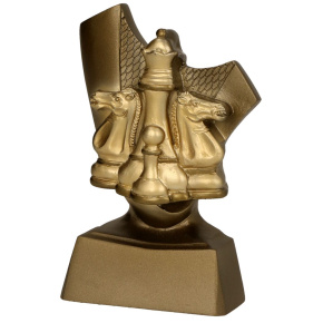 Odlévaná figurka šachy