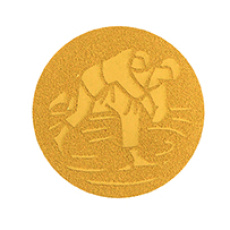 Emblém judo 25 mm - zlatý Emblém judo 25 mm - zlatý