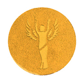 Emblém Victoria 25 mm - zlatý