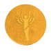 Emblém Victoria 25 mm - zlatý
