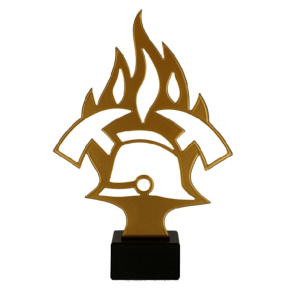 Kovová trofej hasiči