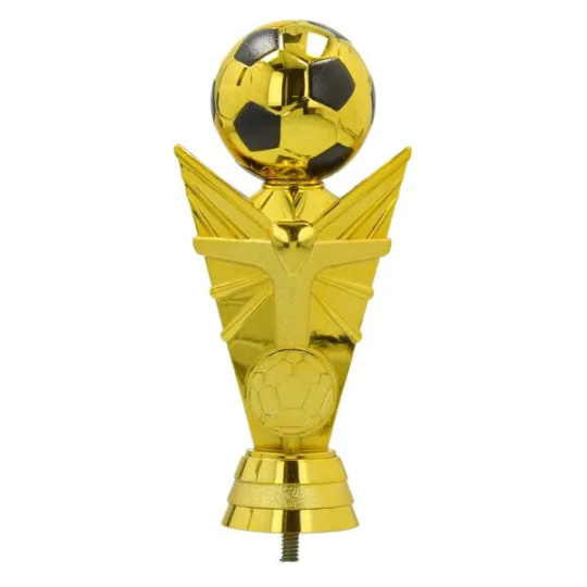 Plastová figurka fotbal zlatá 15,7 cm