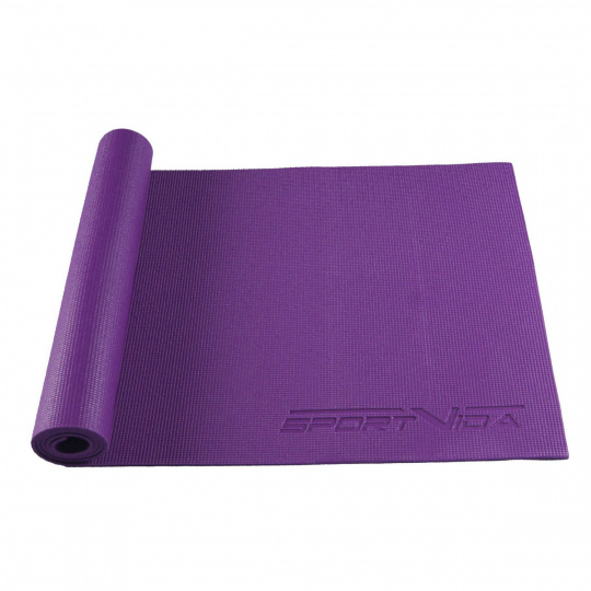 Podložka na cvičení jogy 6 mm Sportvida fialová
