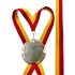 Stuha žluto-červená 22 mm