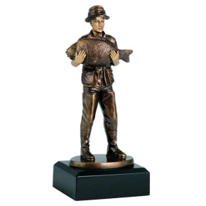 Odlévaná figurka rybář 20,5 cm Odlévaná figurka rybář 20,5 cm
