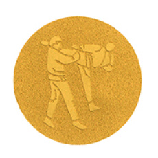 Emblém karate 25 mm - zlatý Emblém karate 25 mm - zlatý