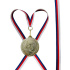Stuha modro-červeno-bílá 11 mm (CZK)
