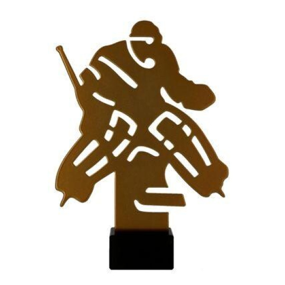 Kovová trofej Hokejový brankář